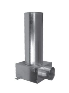 Légszelepfogadó doboz hosszúcsonkkal, DN75/ DN125 (320 mm)